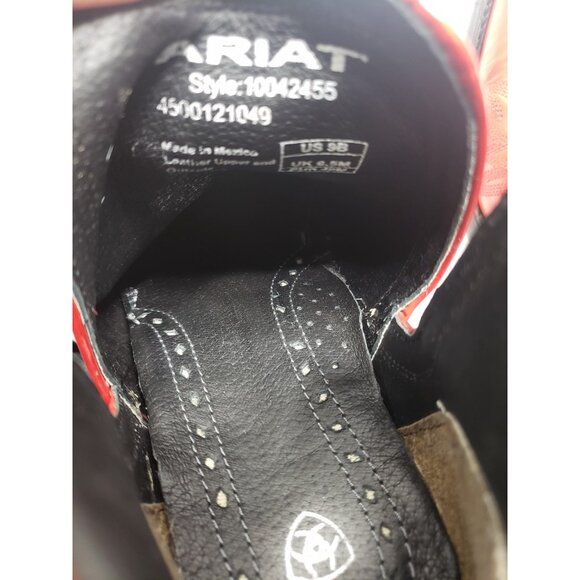 Ariat Ladies Dixon Queen Of Hearts Western Booties Style 10042455 Size 9B - Picture 10 of 10